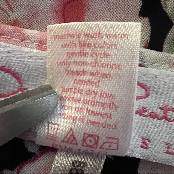 VINTAGE Oscar De La Renta Pink Label 90s Lace Trip Floral Slip Size Medium - Picture 11 of 12